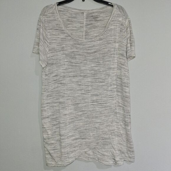 Motherhood Maternity Nursing Grey & White Tulip Style Short Sleeve Tshirt Size M - Picture 4 of 8